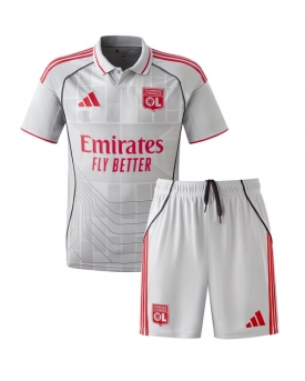 Olympique Lyonnais Maglia Gara Terza Repliche 2025-26 Bambino Maniche Corte